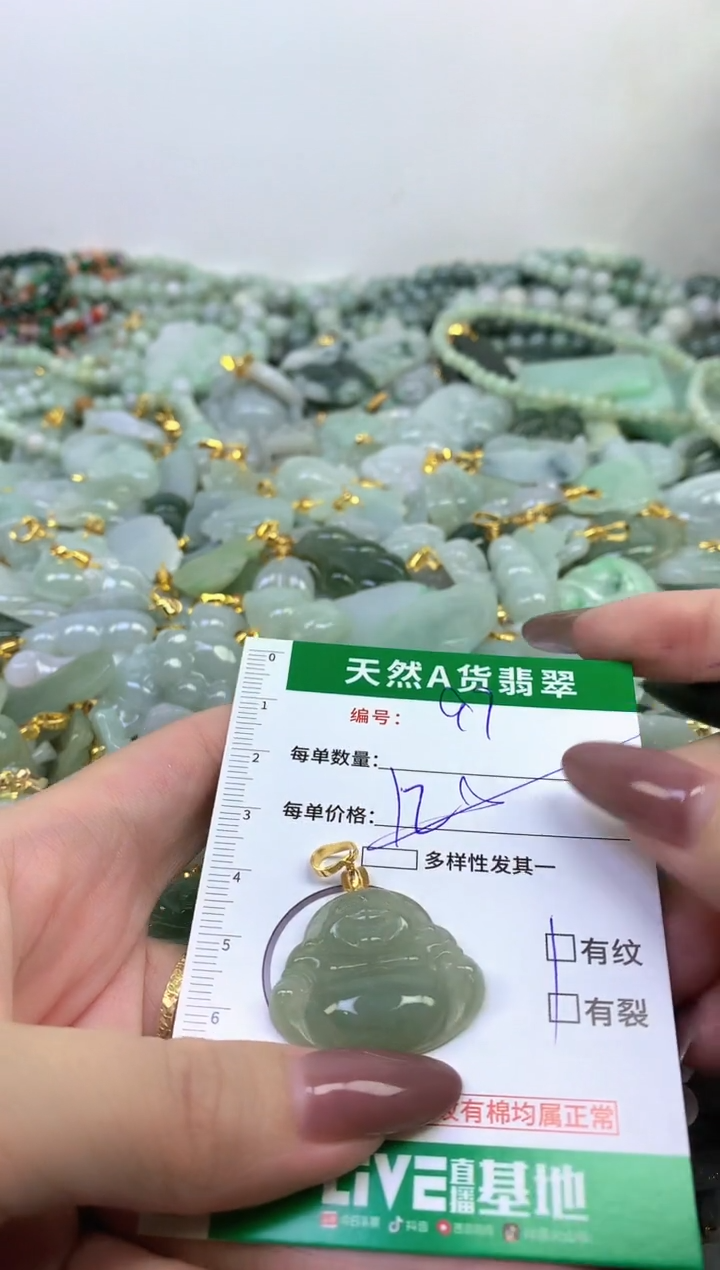 颈饰未镶嵌翡翠纯天然缅甸A货翡翠