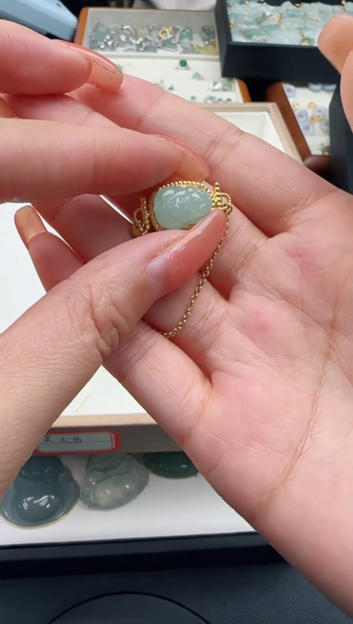【闪购商品】翡翠颈饰银S925镶嵌TZG0118168