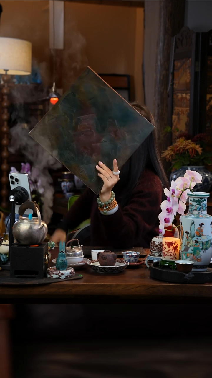 大漆茶盘  景德镇陶瓷福利款