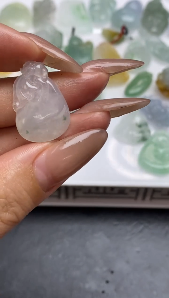 定制翡翠未镶嵌翡翠毛货~