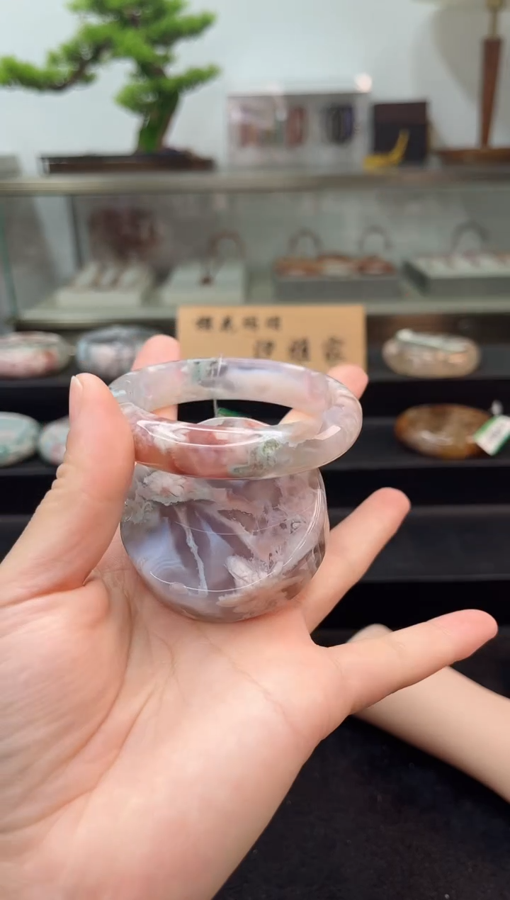 未镶嵌手镯石英质玉57圈口（赠品镯心）2s950