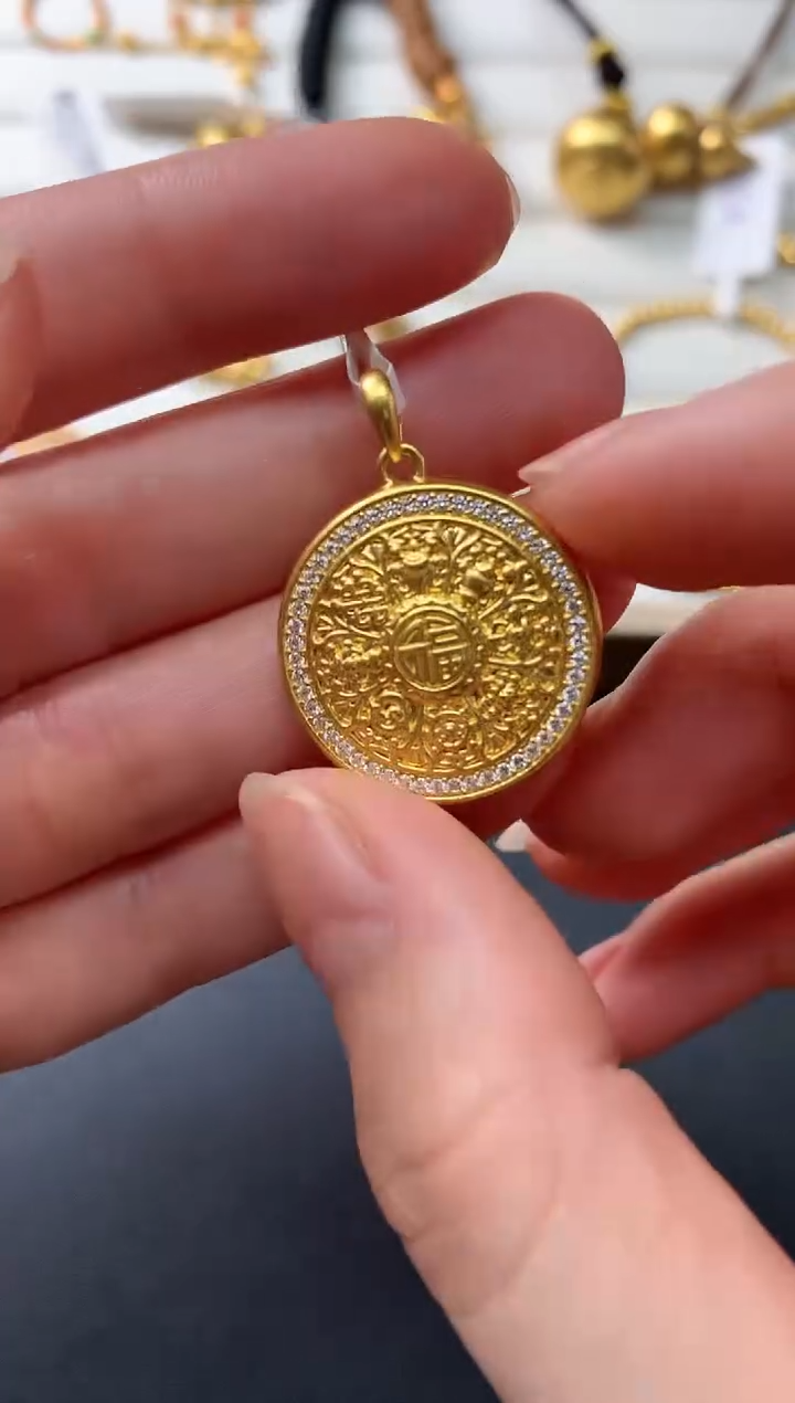 【闪购商品】定制足金吊坠(不含链)D70|2780