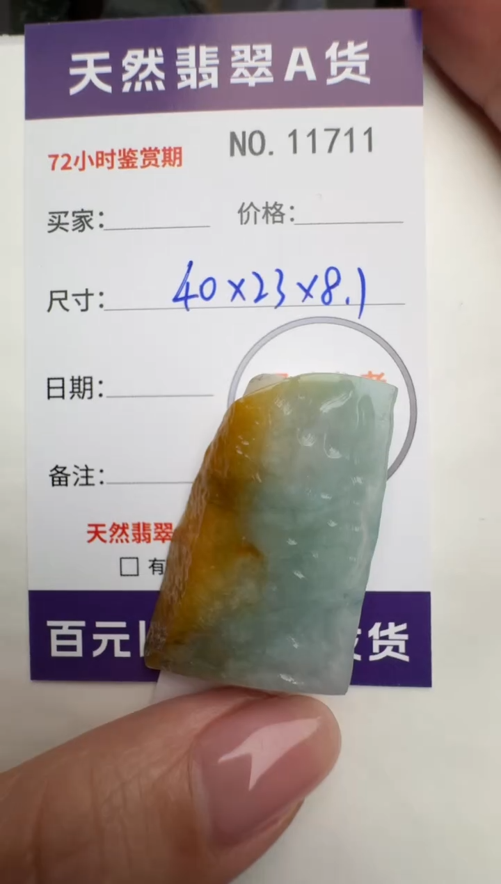 【闪购商品】翡翠颈饰未镶嵌原石11711