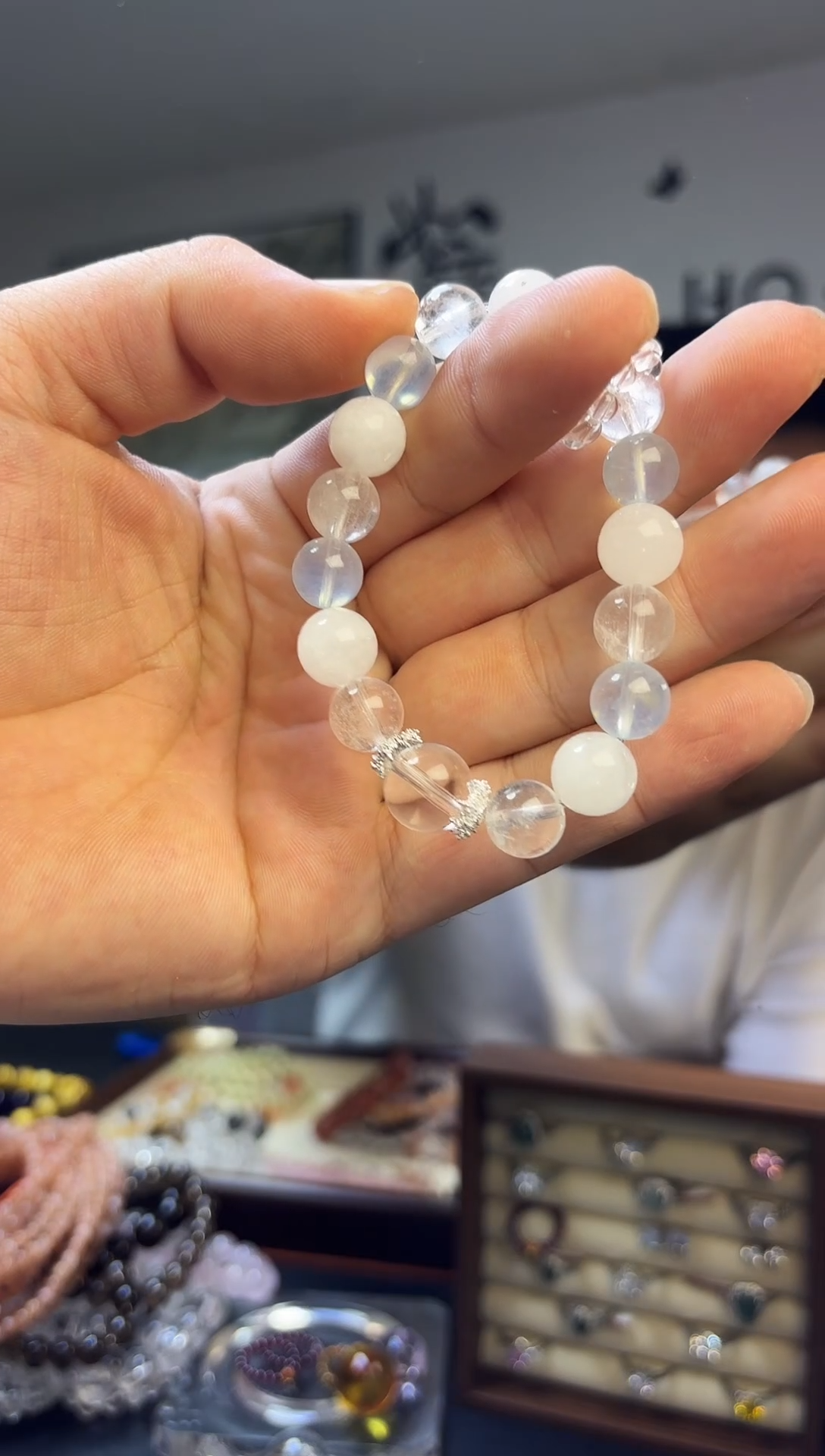 未镶嵌手链烟晶手串