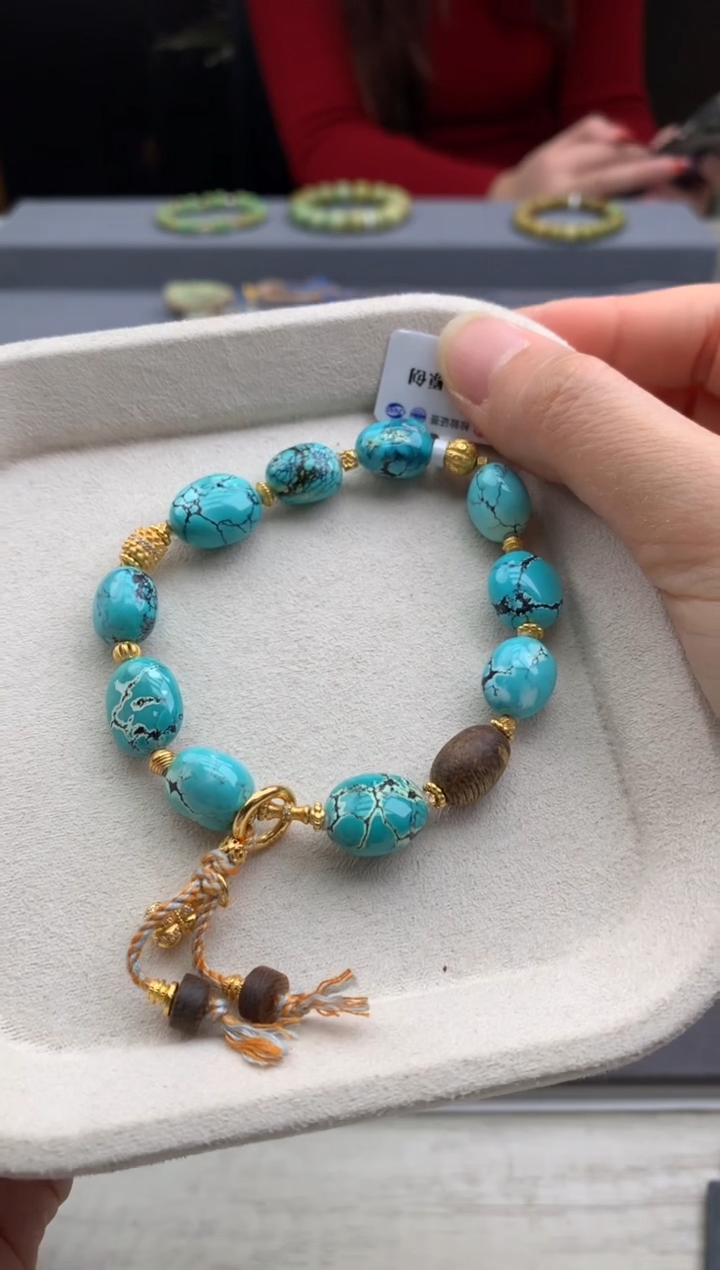 未镶嵌绿松石手串茜 w90