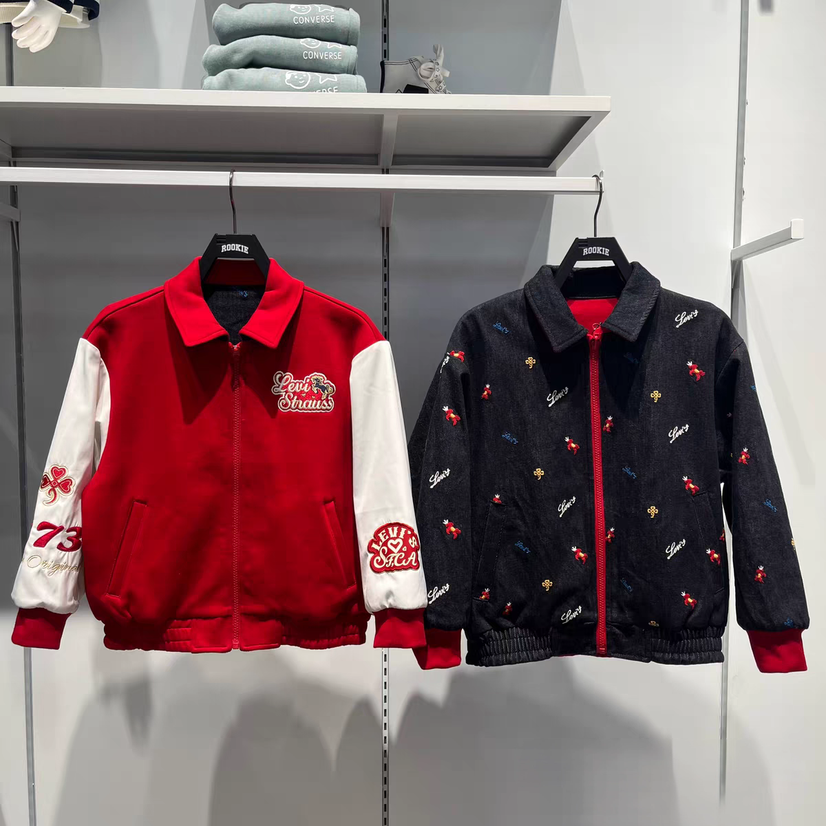 Levi's李维斯儿童时尚百搭舒适保暖休闲双面穿夹克外套 LV2612061