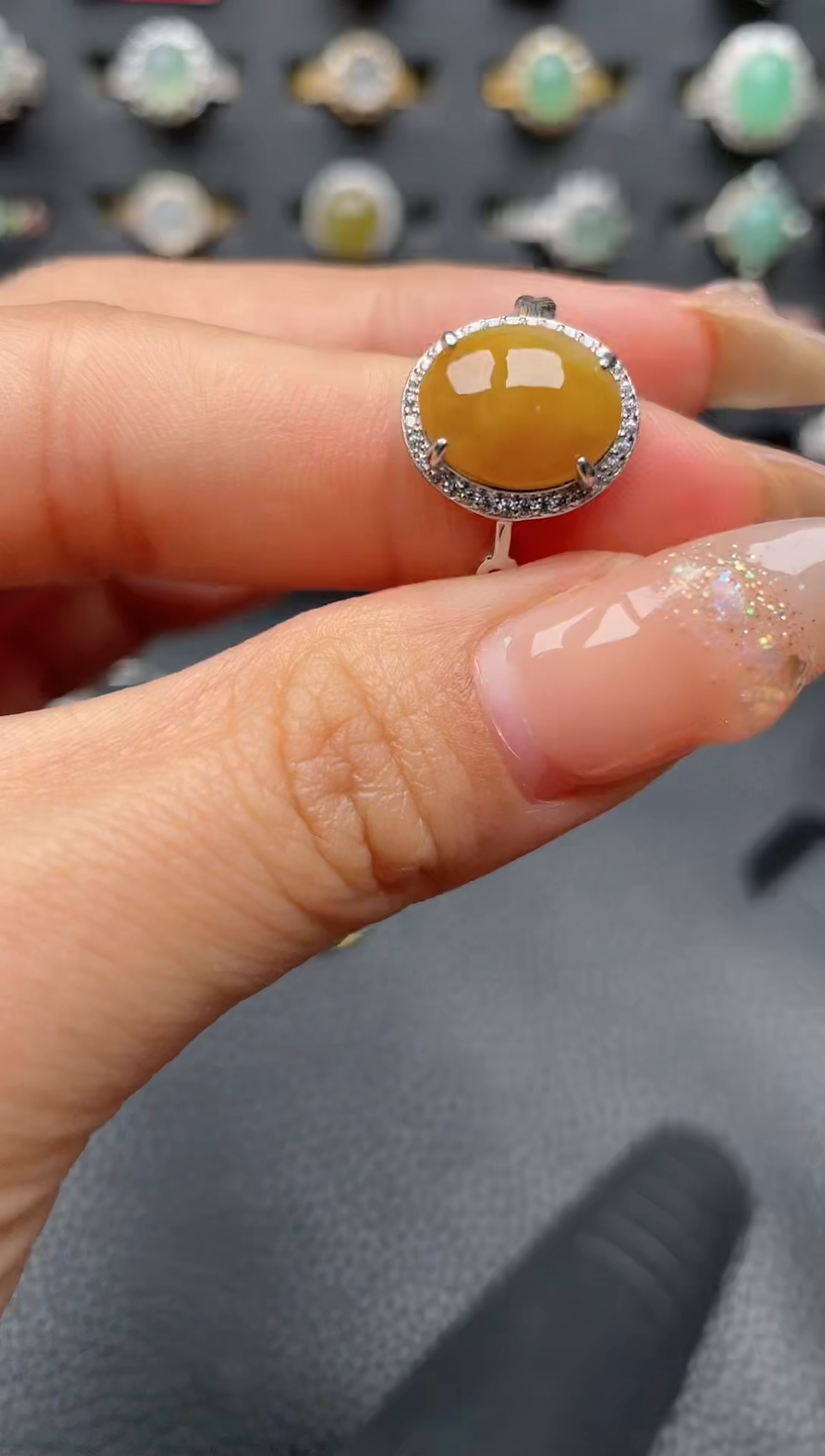 【闪购商品】翡翠戒指银S925镶嵌2222222222  11