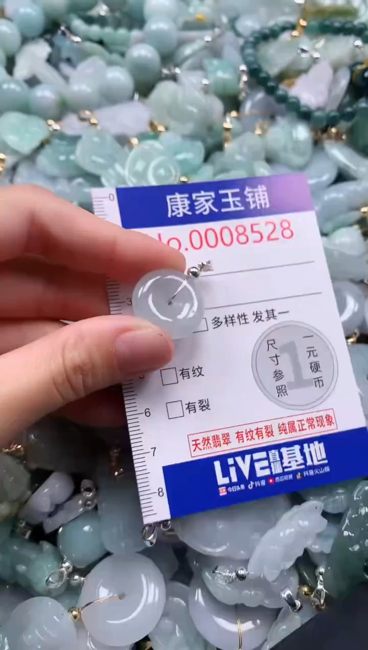 翡翠未镶嵌吊坠(不含链)8528