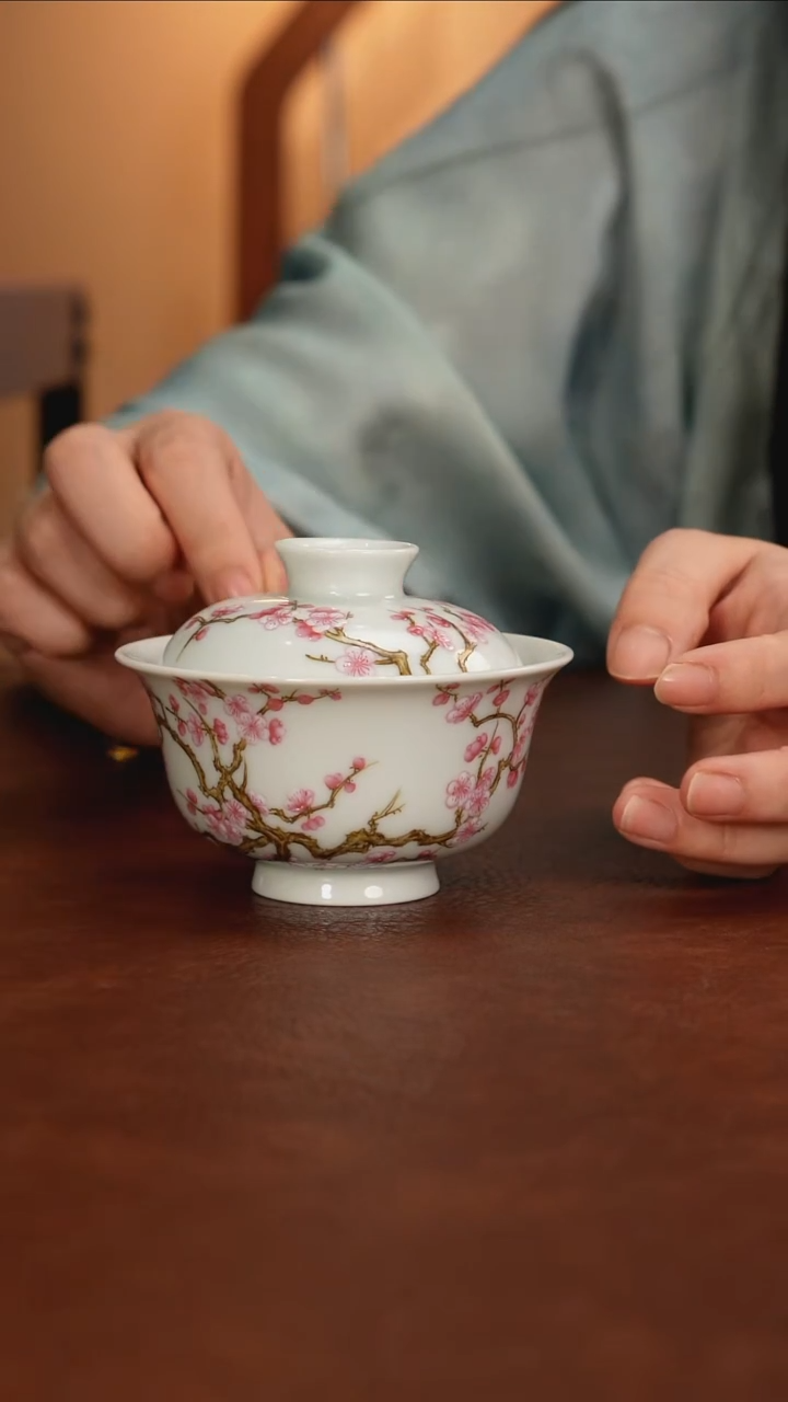 景德镇瓷器，青花瓷手绘茶具~