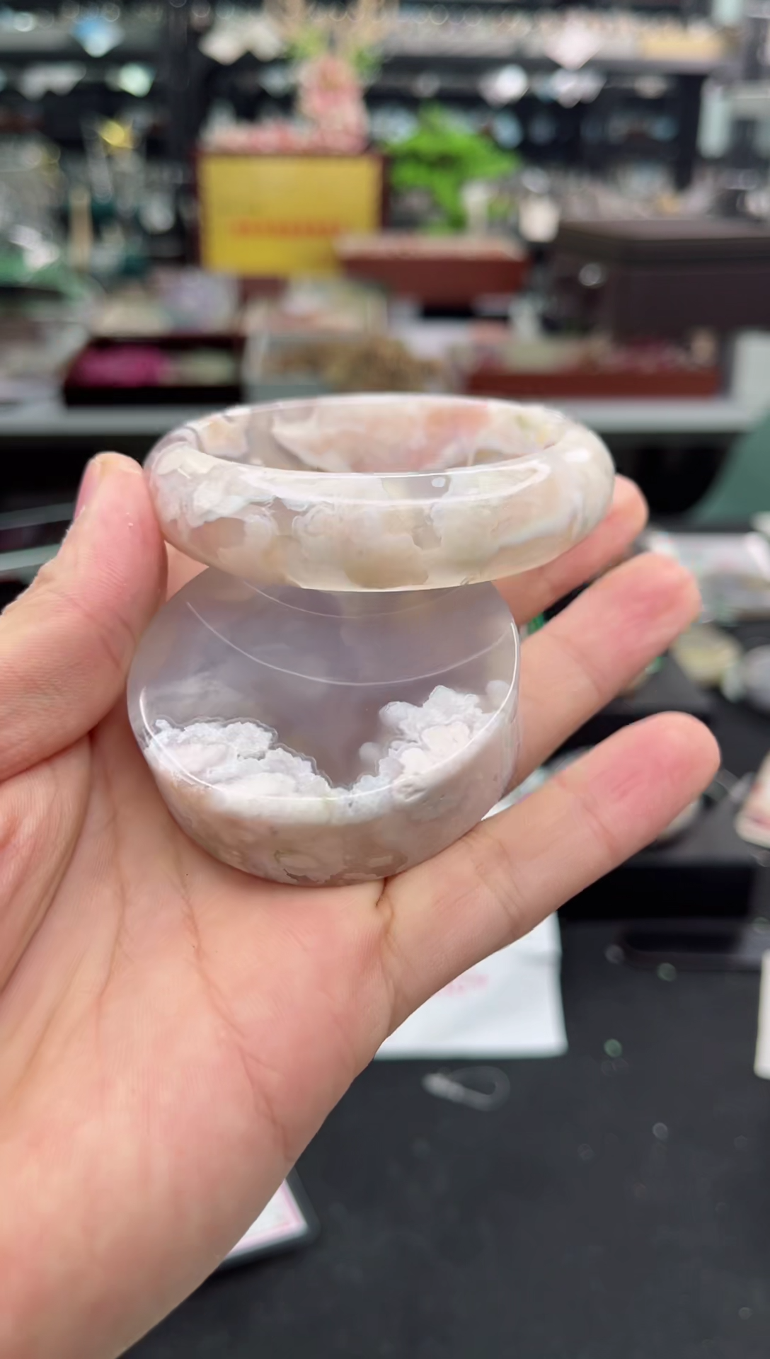 【闪购商品】石英质玉手镯未镶嵌57圈口（赠品镯心）3539122