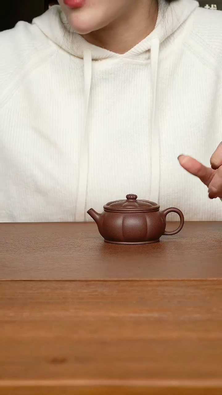 【闪购商品】紫砂茶壶陈小平老师 八瓣锦囊 底槽清120cc