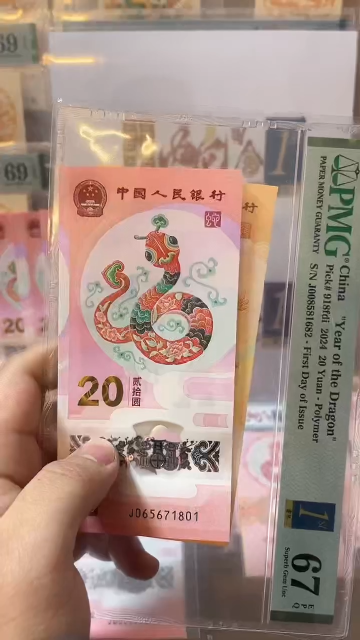 【闪购商品】塑料pmg生肖贺岁蛇钞单张-无47