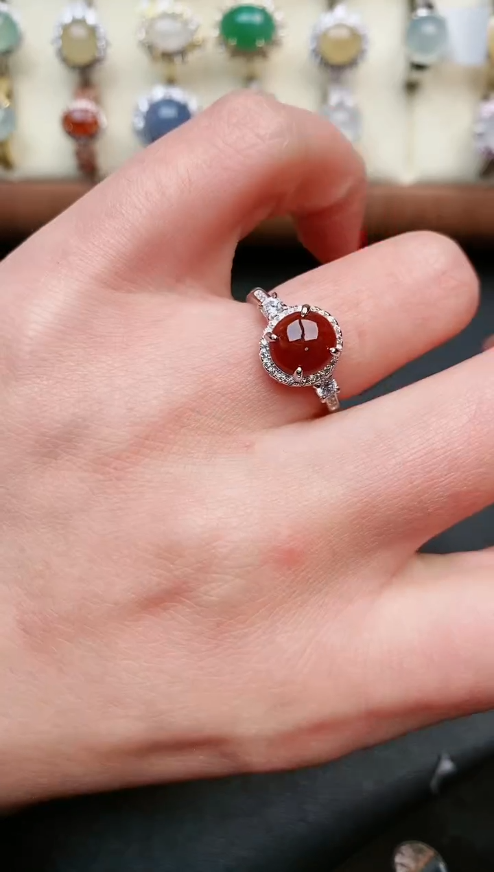 【闪购商品】翡翠戒指银S925镶嵌.....