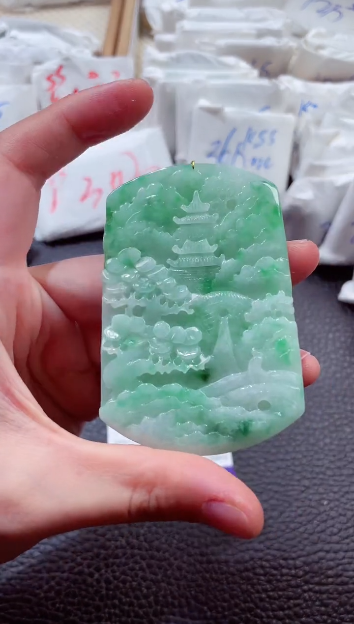 翡翠未镶嵌颈饰00006862