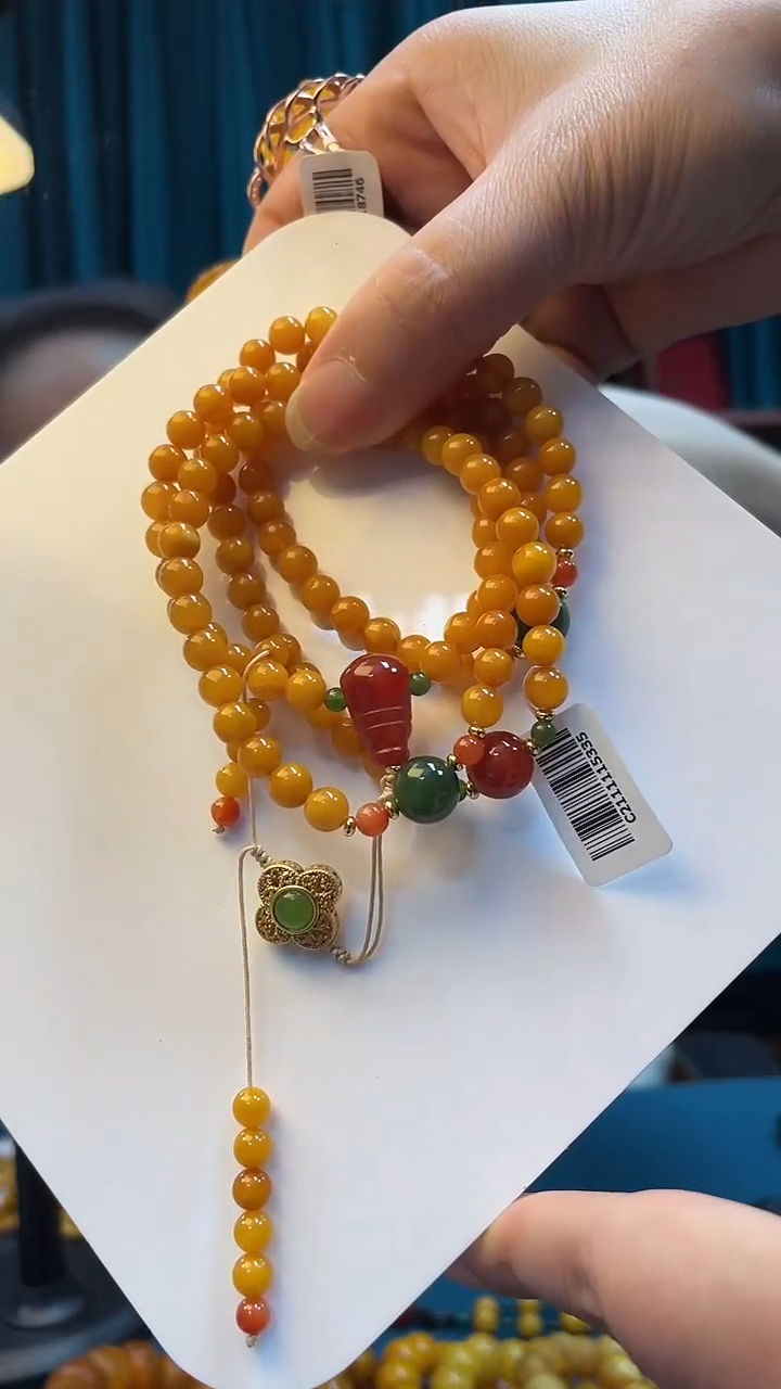 未镶嵌项链蜜蜡蜜蜡diy设计款项链