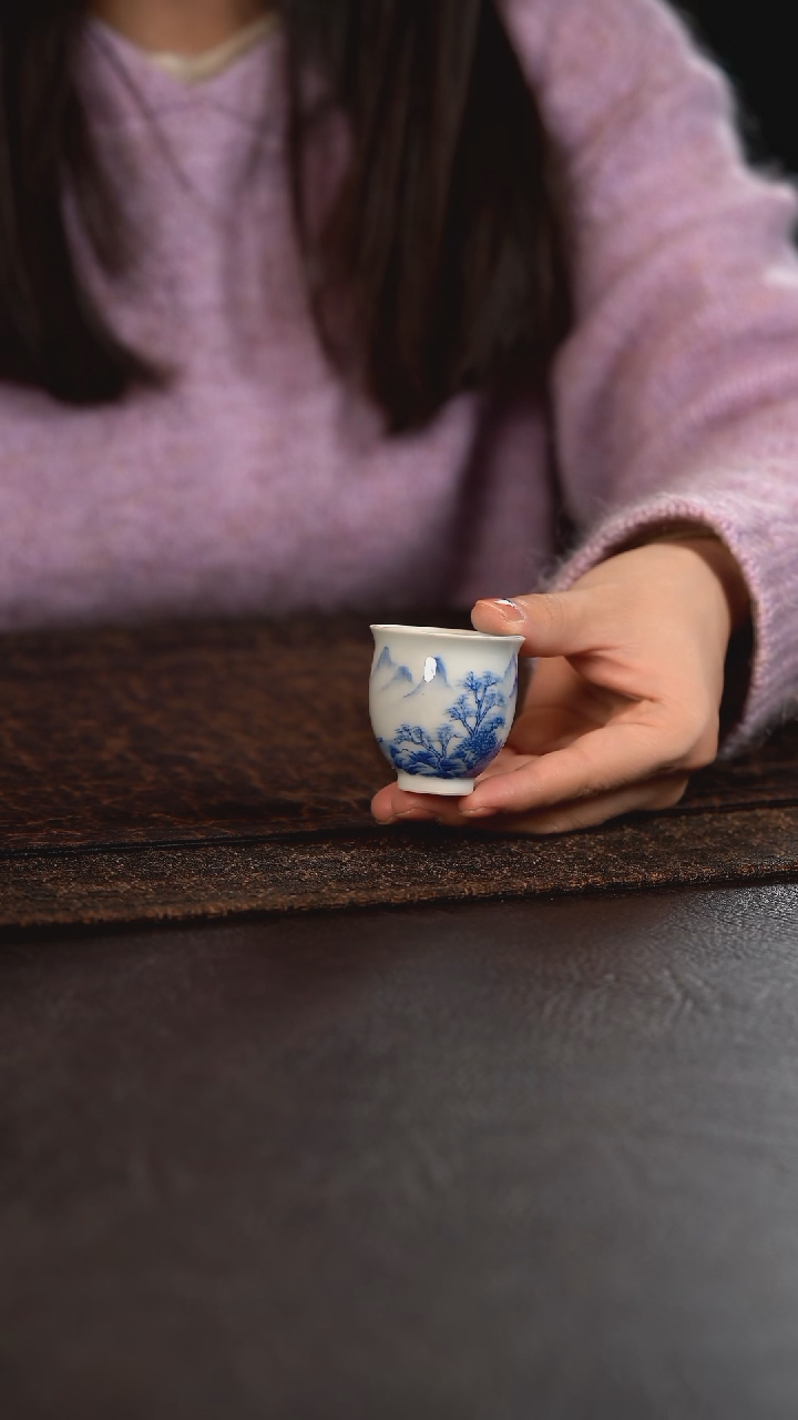 【闪购商品】杯聚澜堂重工山水小玉兰杯