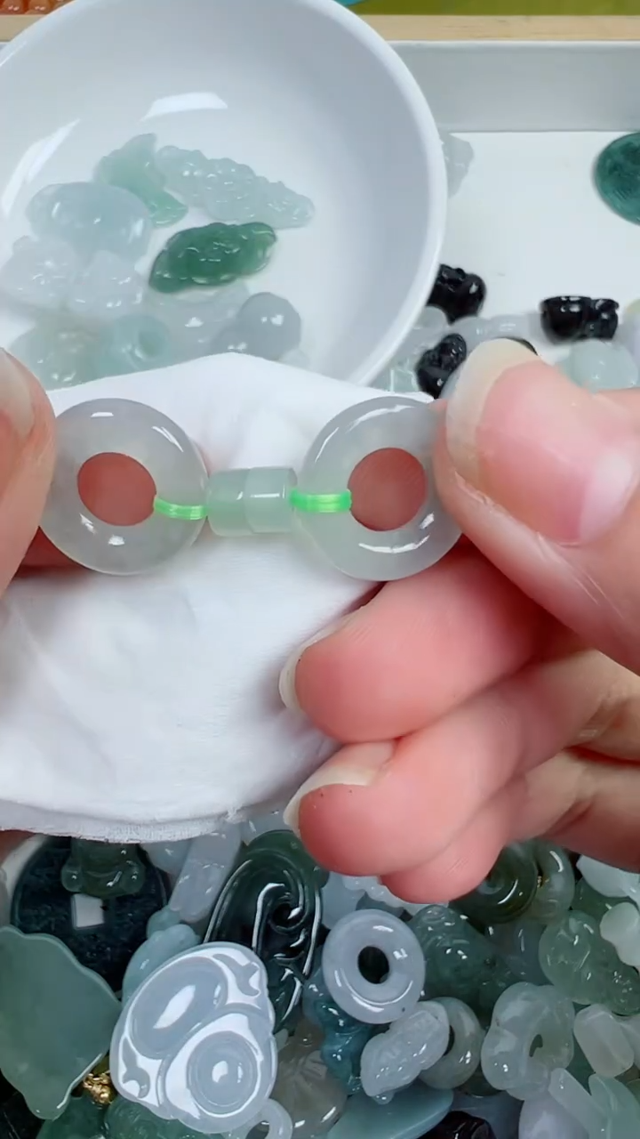 散珠翡翠294号链接，A货翡翠