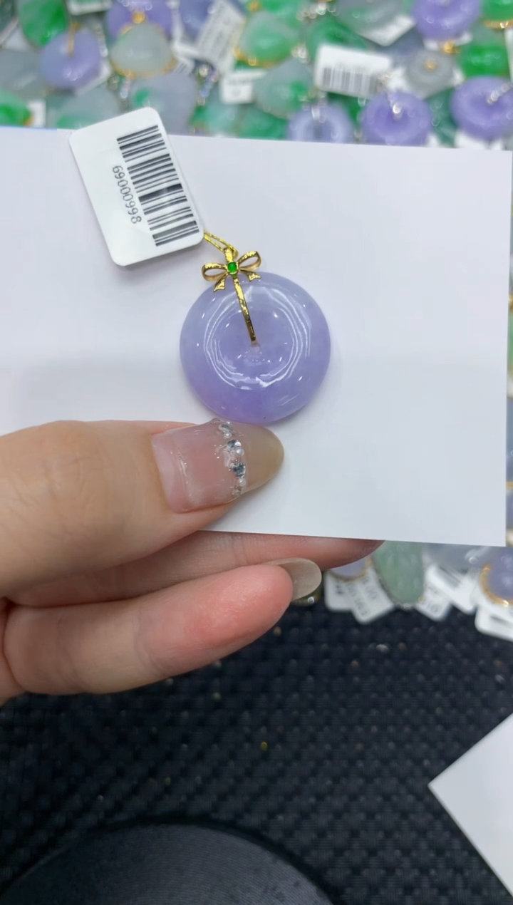 【闪购商品】翡翠颈饰18K金镶嵌222222222