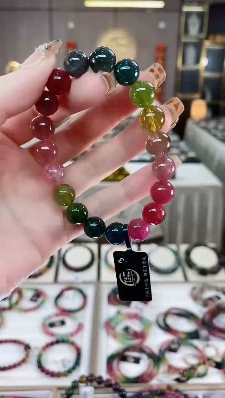 【闪购商品】单圈手串10mm+未镶嵌碧玺一物一证dan