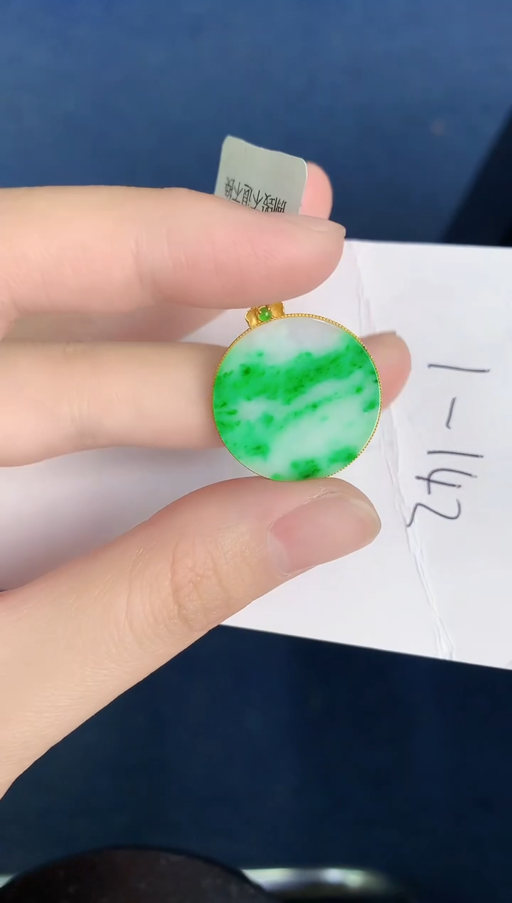 【闪购商品】翡翠颈饰18K金镶嵌000000000