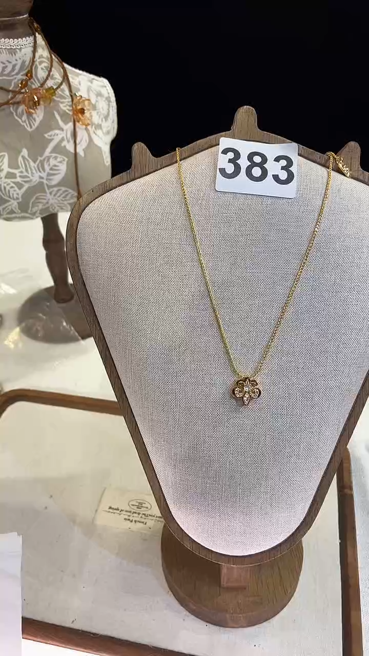 项链钛钢淡水珍珠383