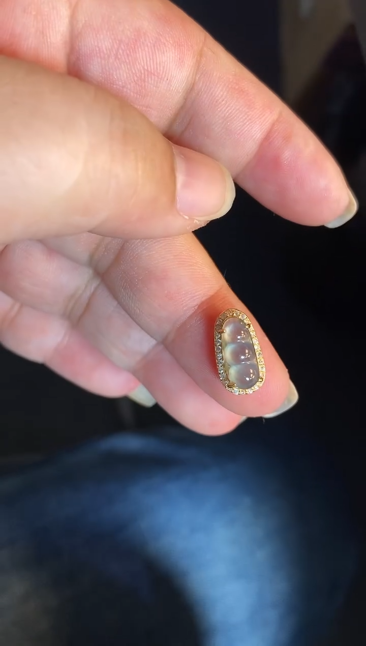 吊坠(不含链)银S925镶嵌翡翠1