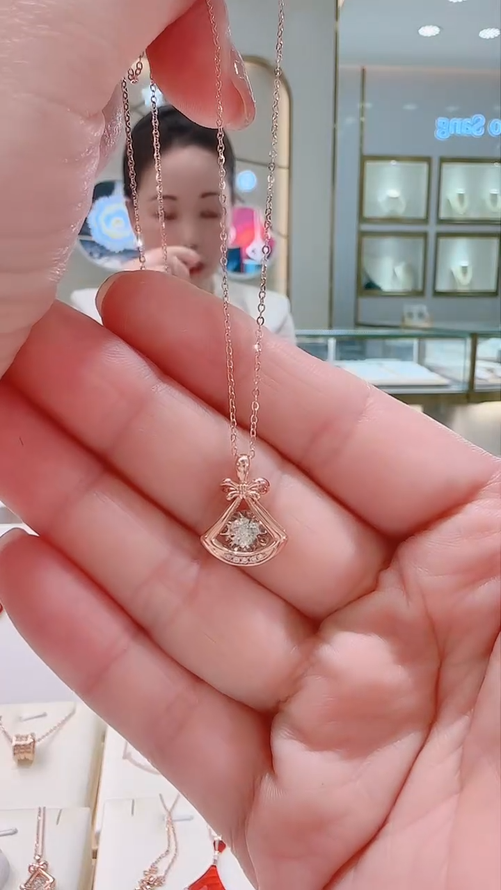 【闪购商品】套链钻石18K金镶嵌套链