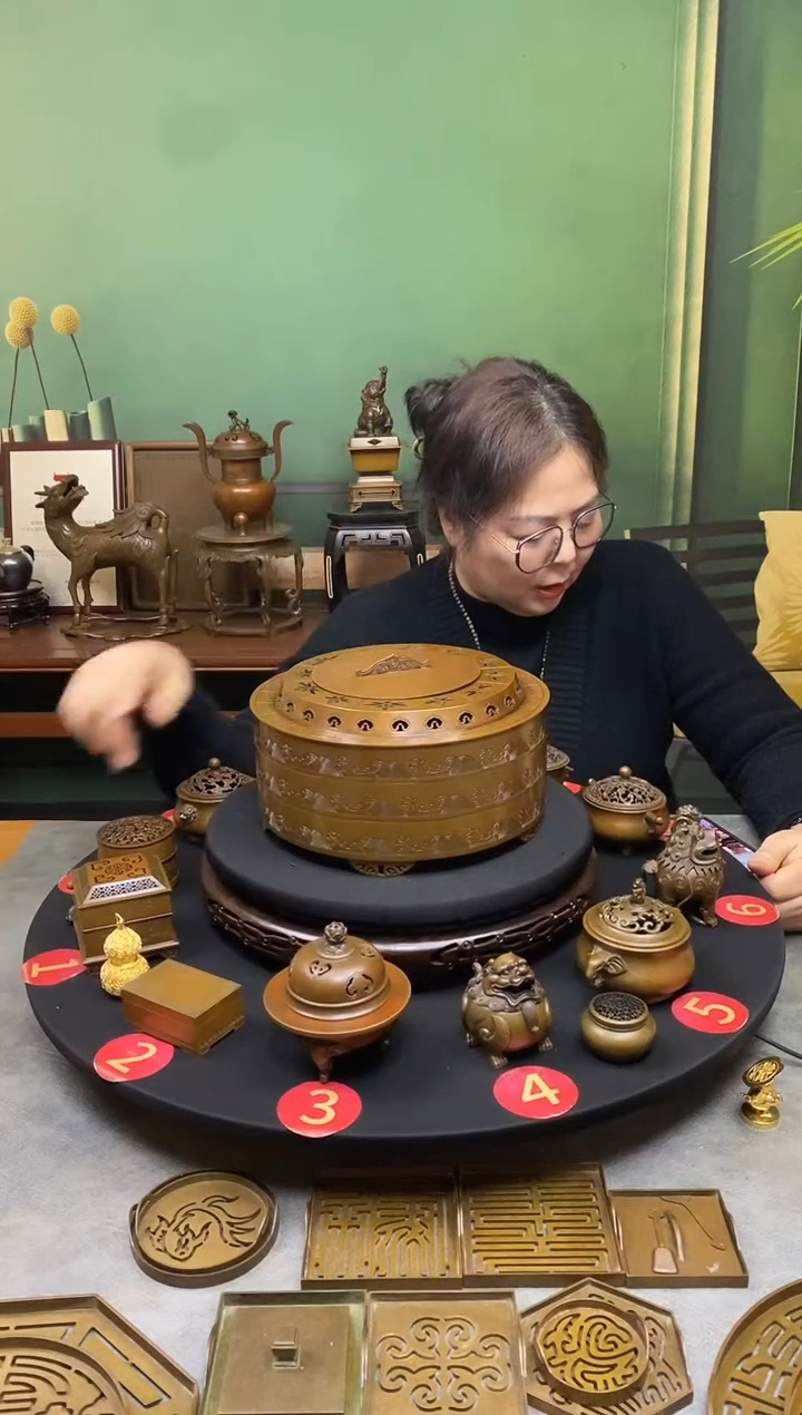 铜苏工庆松堂24节气圆炉