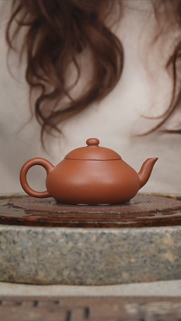 【闪购商品】紫砂茶壶原矿无添加一壶一检发货小煤窑生料朱泥梨形
