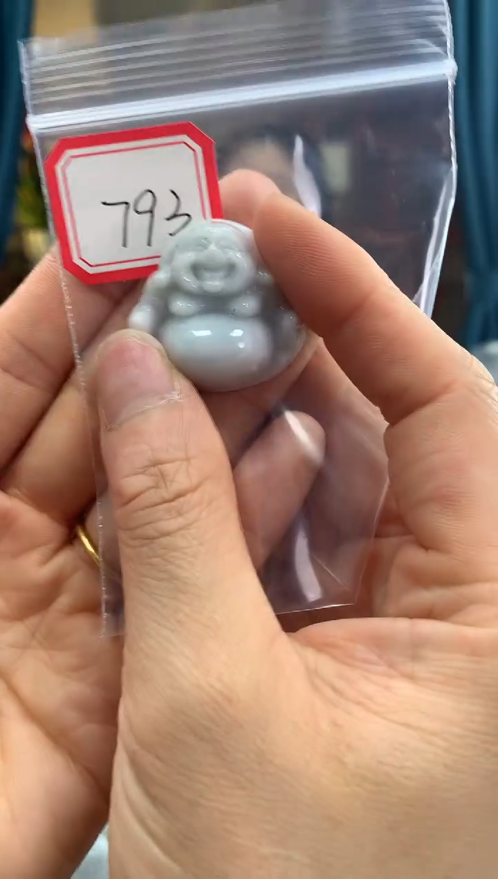 翡翠未镶嵌颈饰佛公793