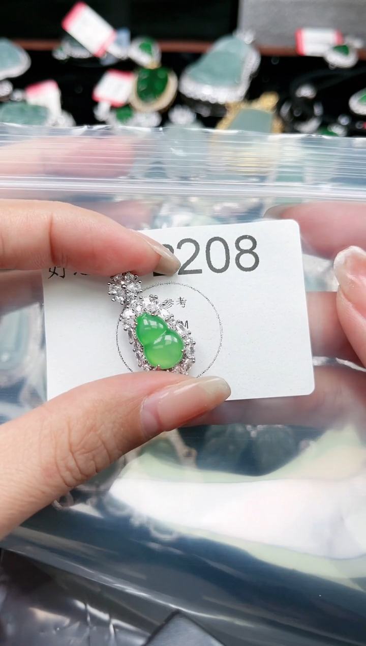 【闪购商品】翡翠颈饰未镶嵌208赠皮绳