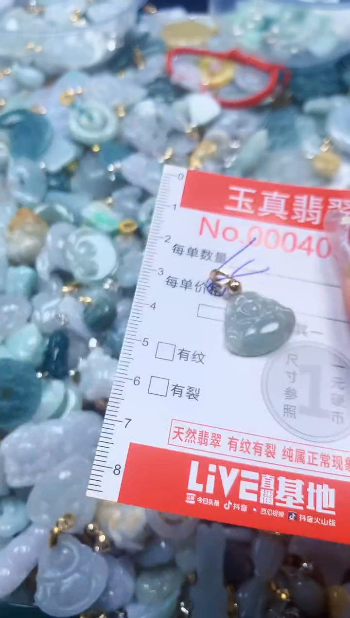 翡翠未镶嵌吊坠(不含链)4068