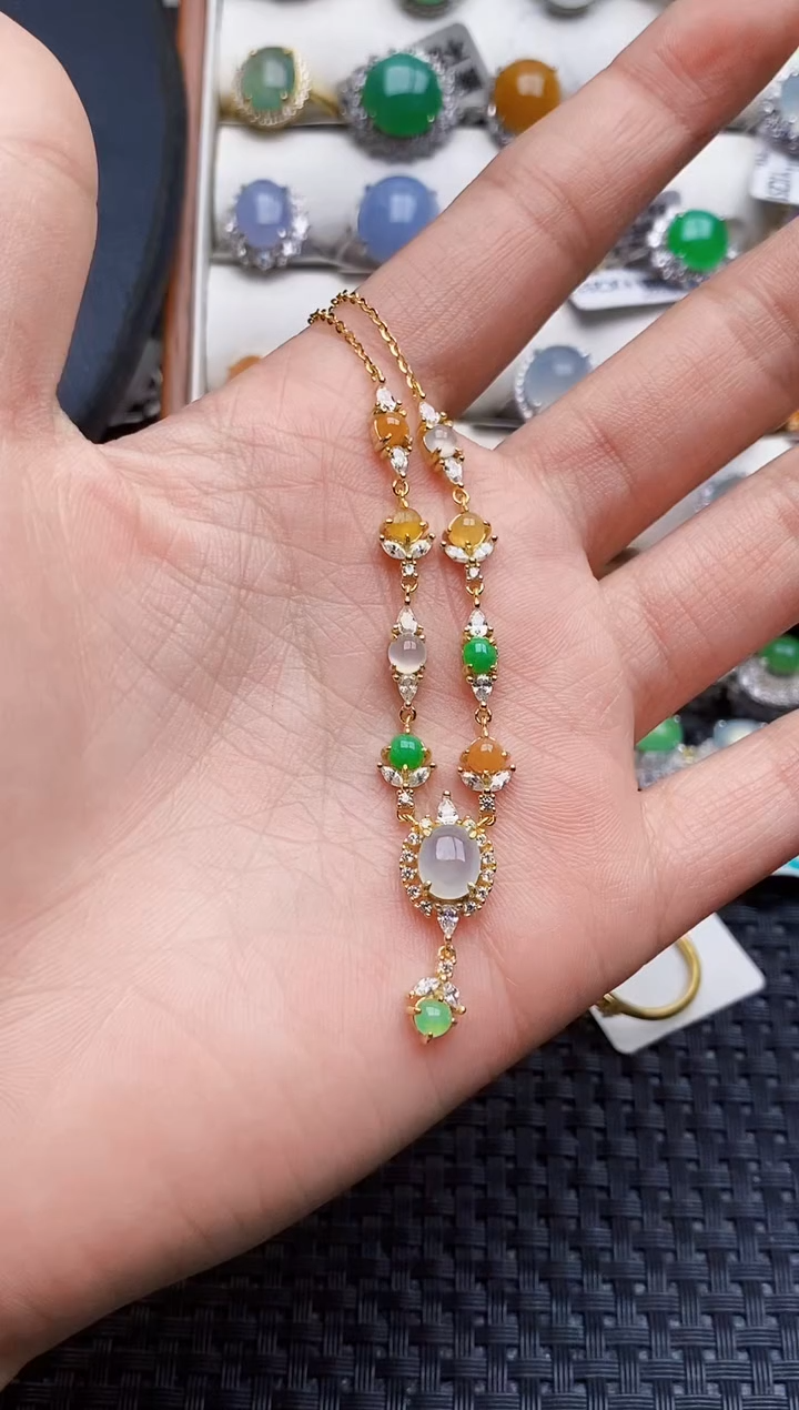 银S925镶嵌戒指翡翠5711