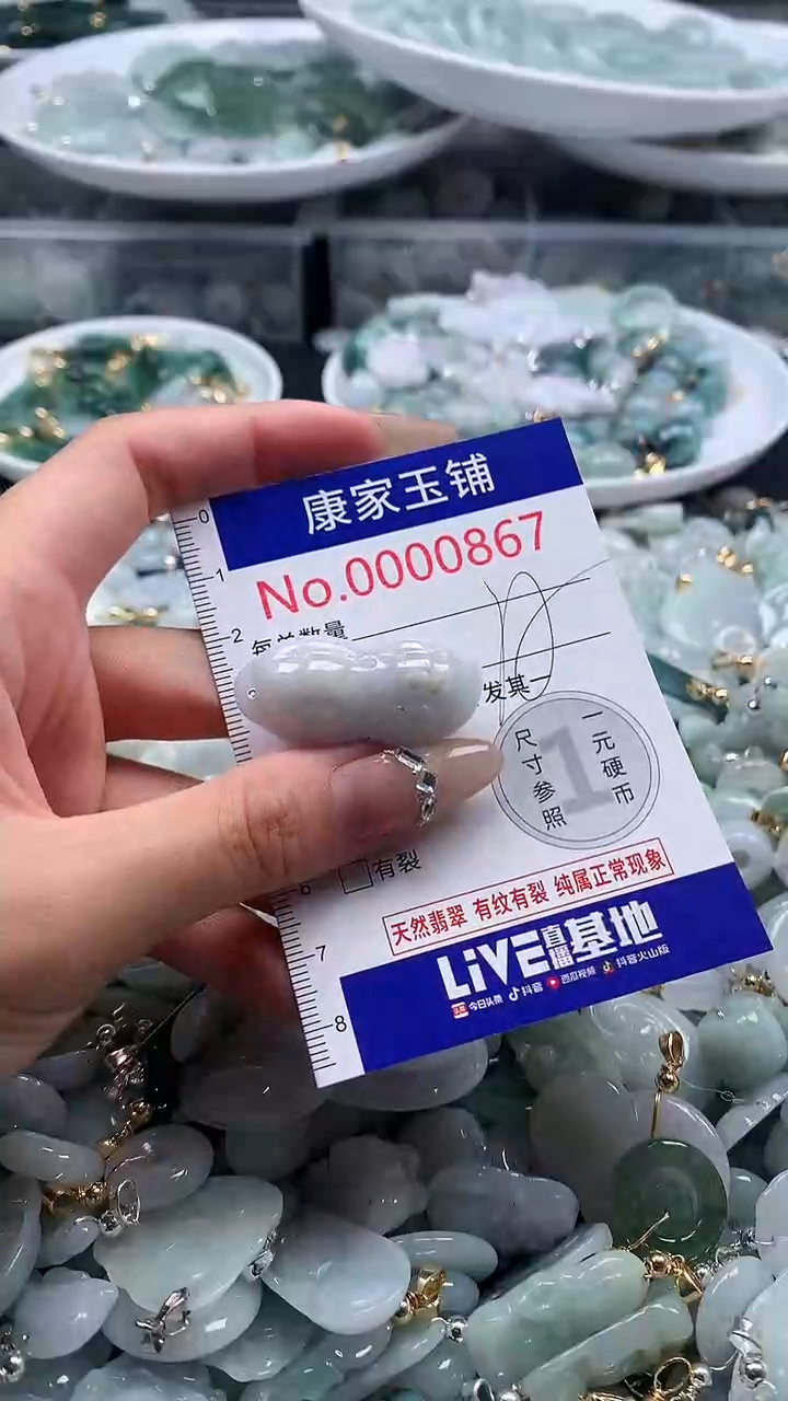 翡翠未镶嵌吊坠(不含链)867