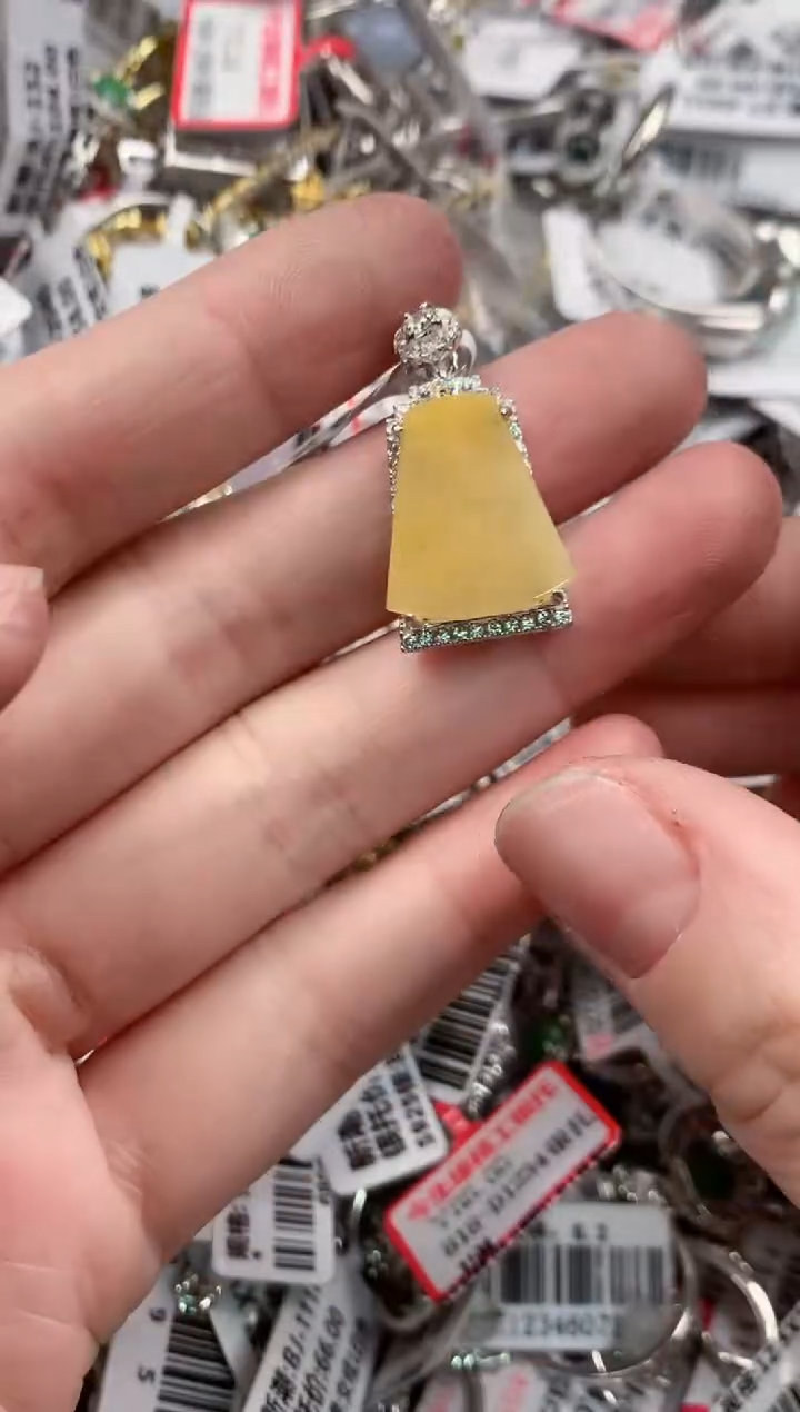 银S925镶嵌戒指翡翠15 15 15   1