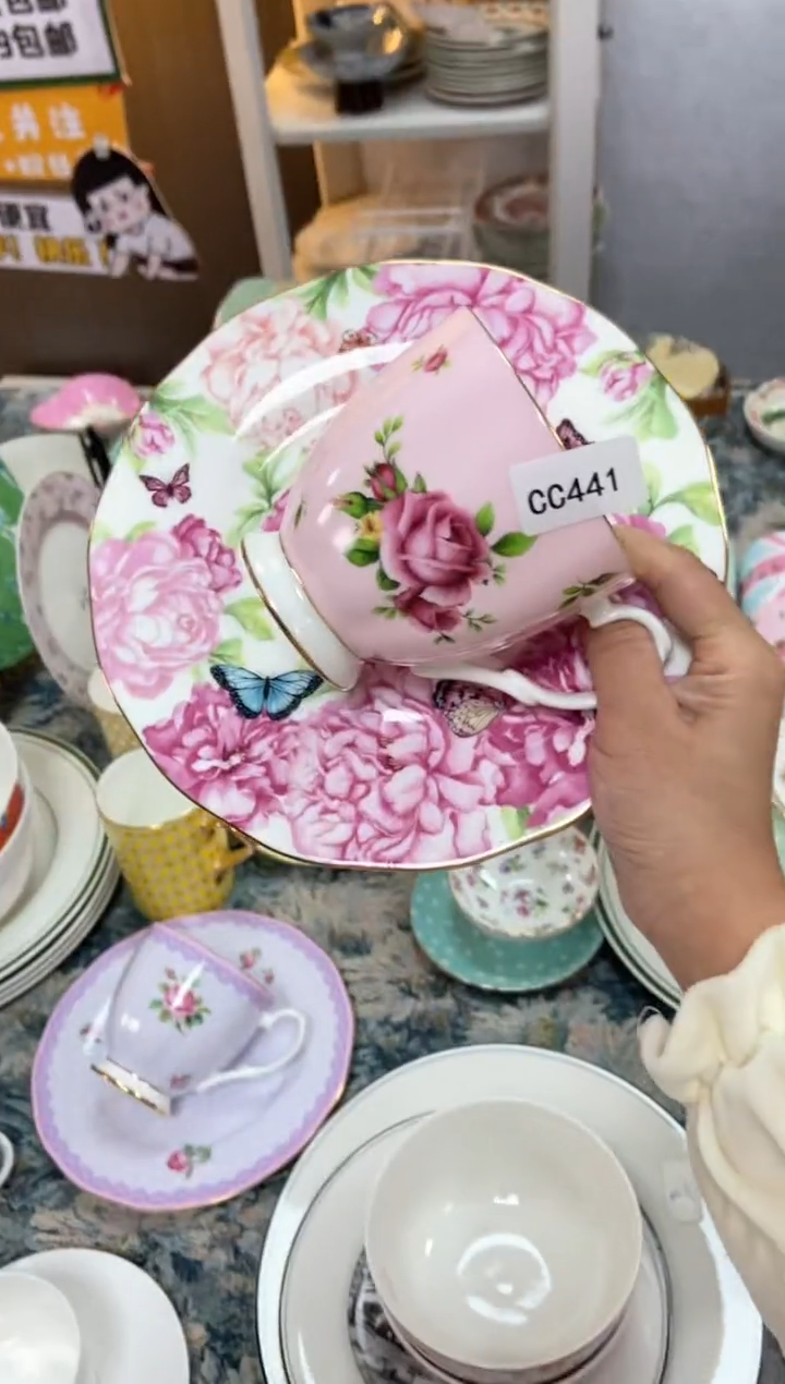 【闪购商品】瓷片陶瓷原单CC441餐具两件套