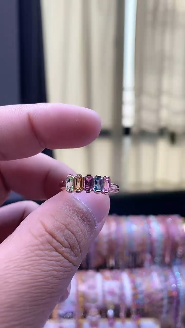 【闪购商品】碧玺戒指银S925镶嵌1615665556