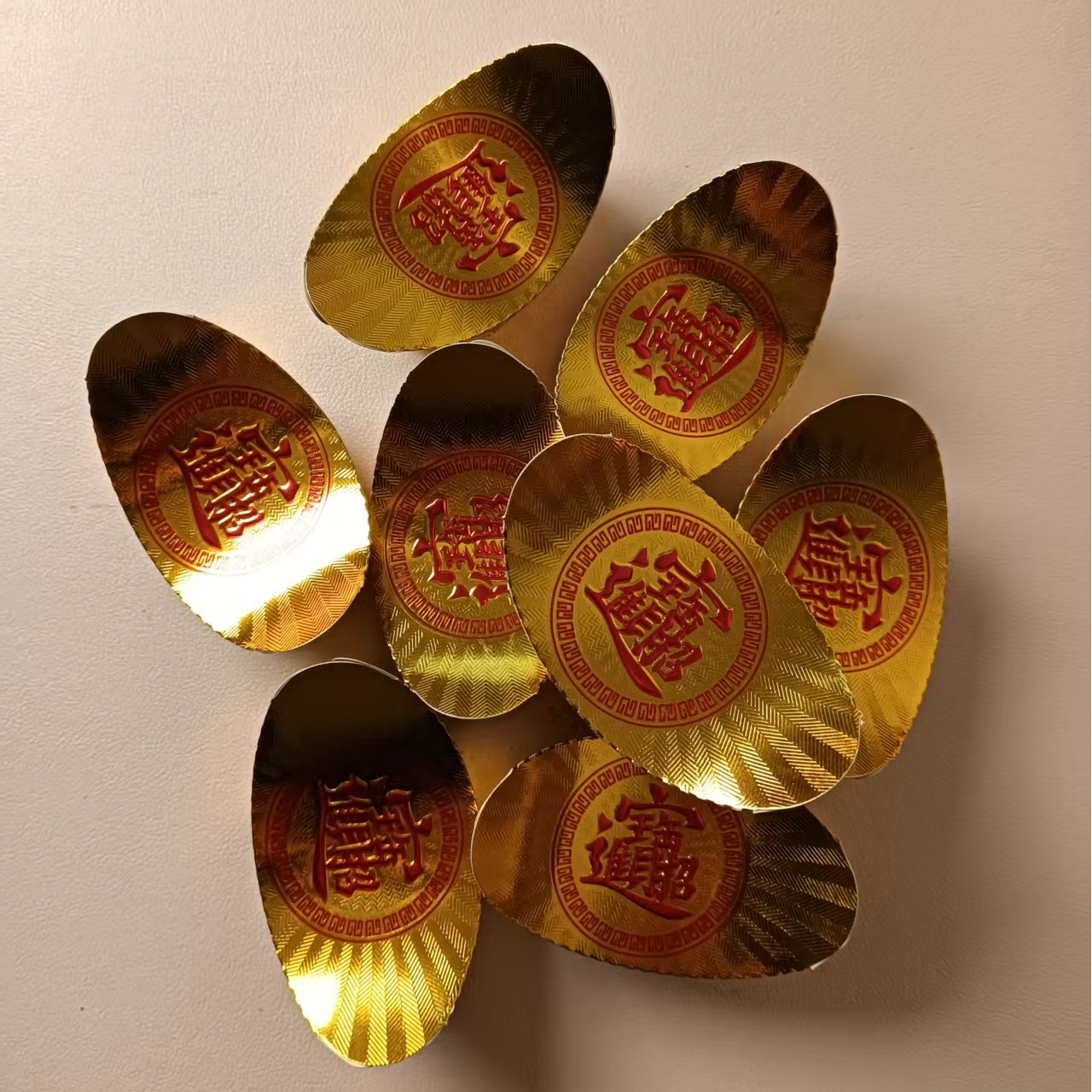 硬壳带章元宝手工折纸半成品包邮送袋子