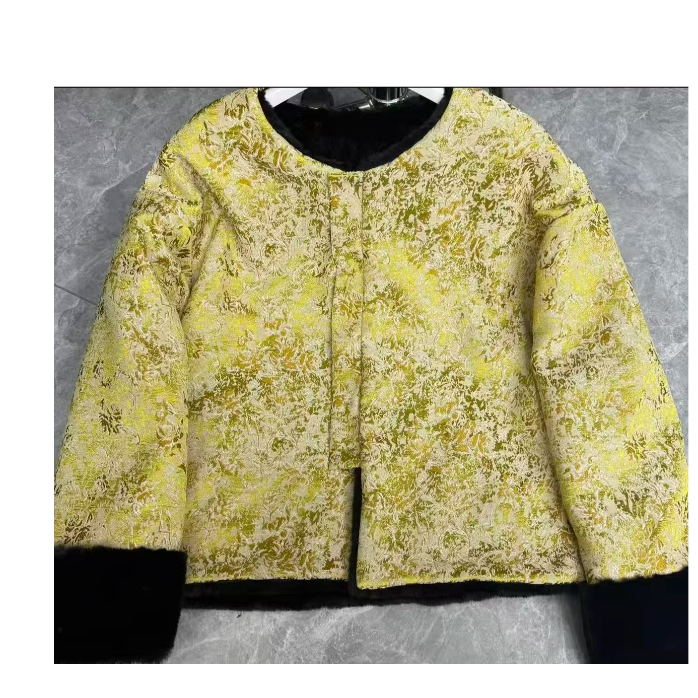 舒贝开新中式百搭加厚秋冬带毛棉服上衣