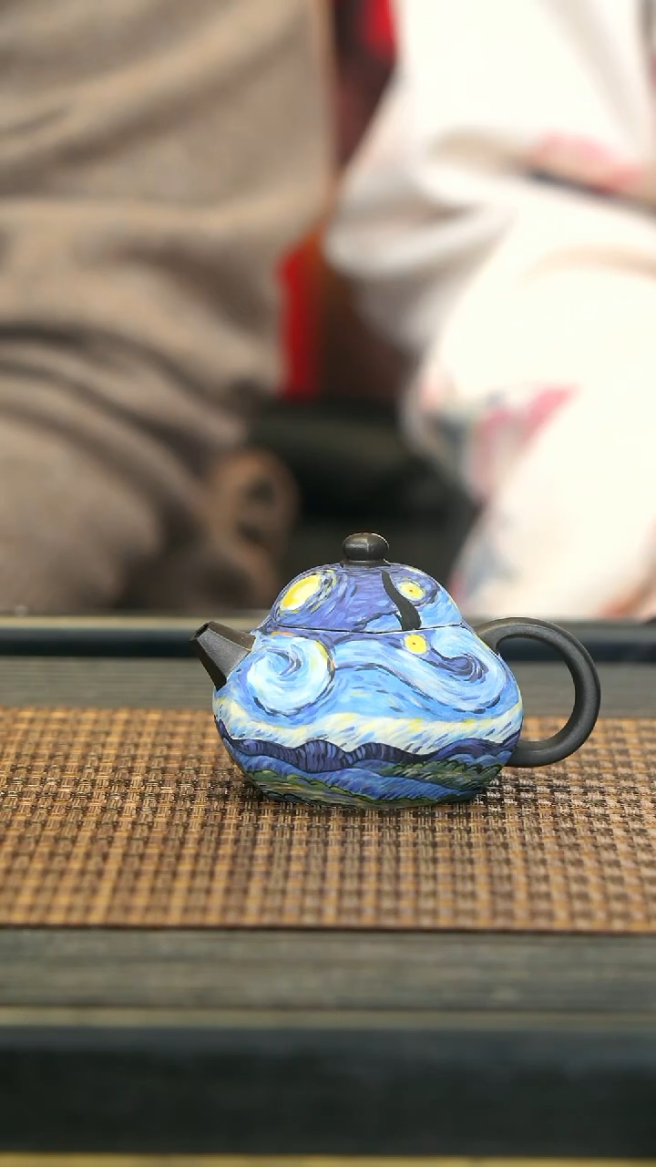 【闪购商品】紫砂茶壶YT46六方文旦 黑料