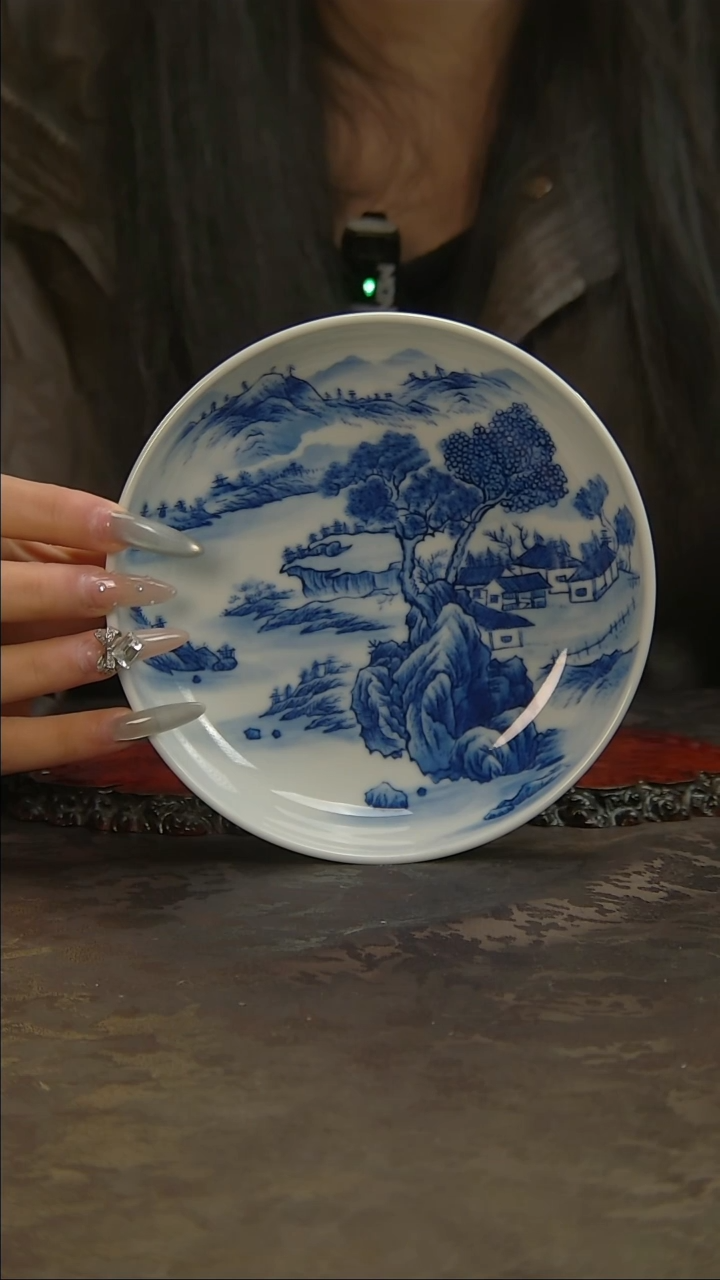 【闪购商品】青花手绘缠枝莲壶承