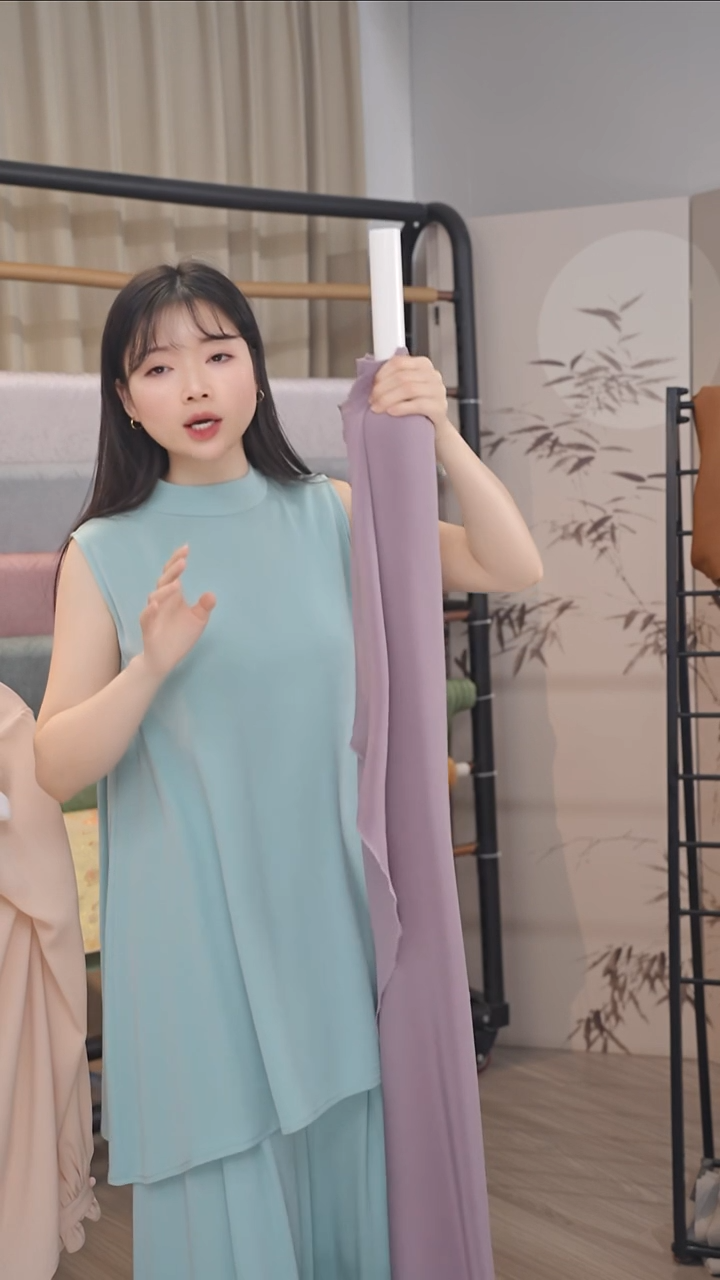 第**贵140鬼绉-天青色 2.8米