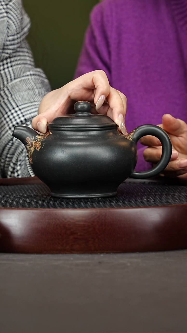 茶壶紫砂38ZLM大掇只 老天青