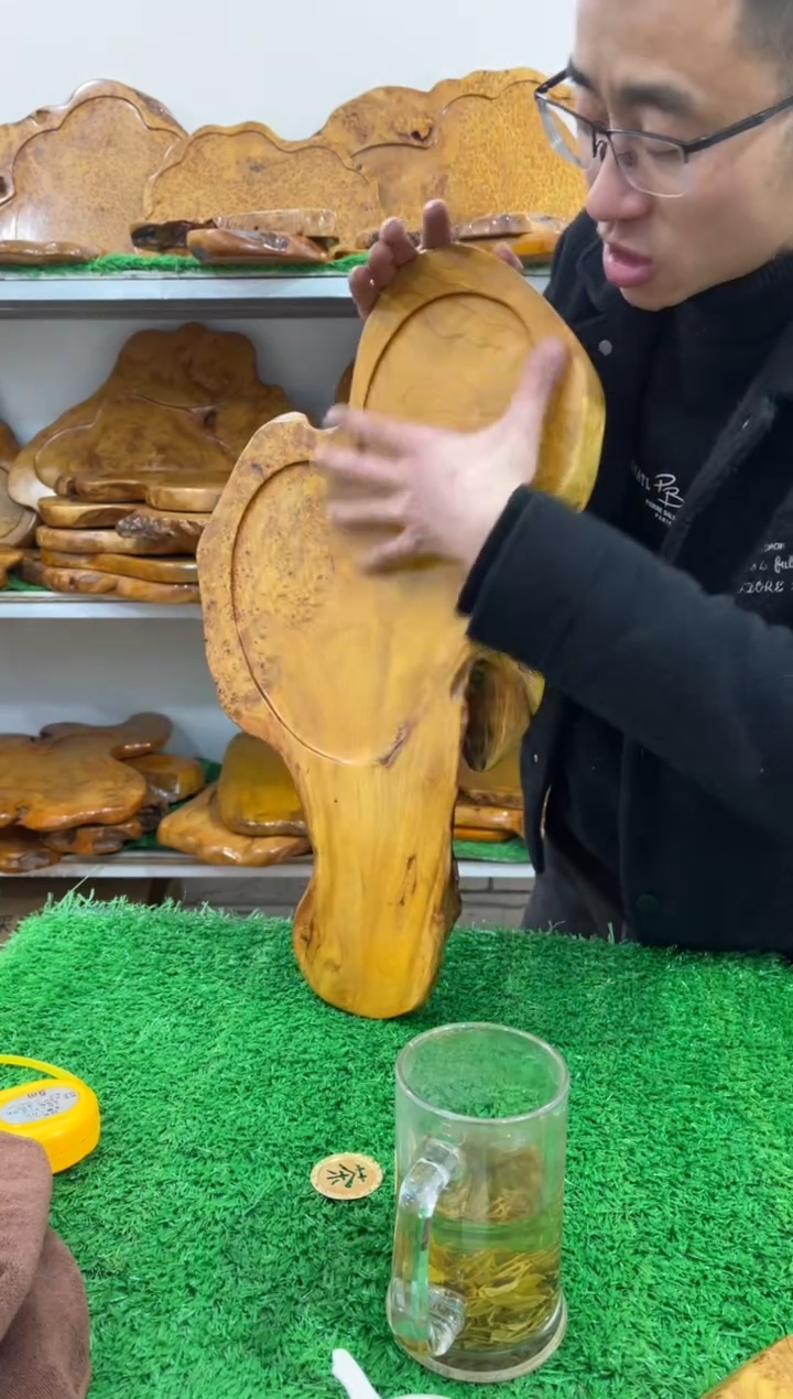 【闪购商品】四川香杉枯木榴茶盘