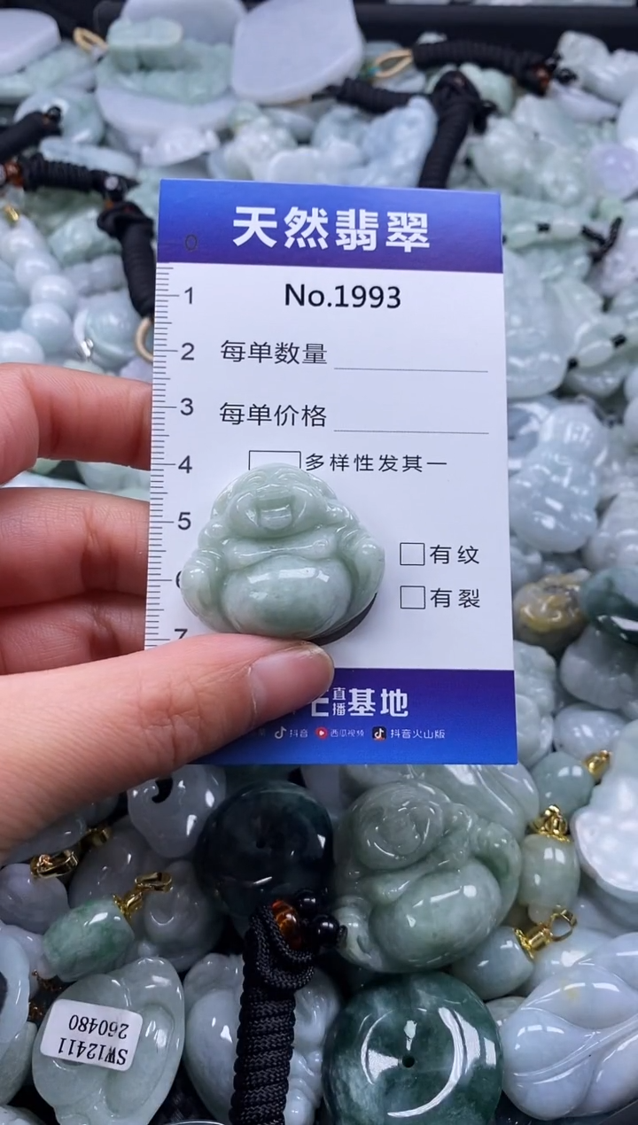 【闪购商品】翡翠颈饰未镶嵌缅甸A货翡翠1993
