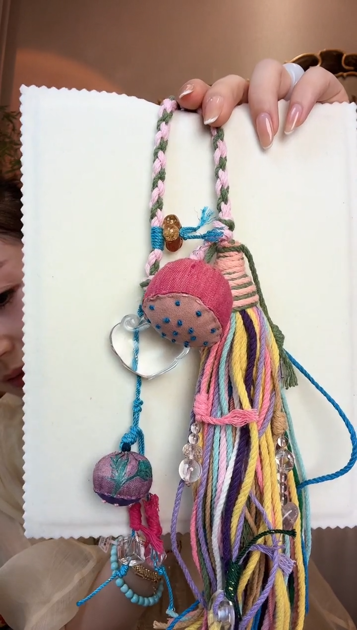 【闪购商品】水晶耳饰未镶嵌09白水晶如意锁车挂