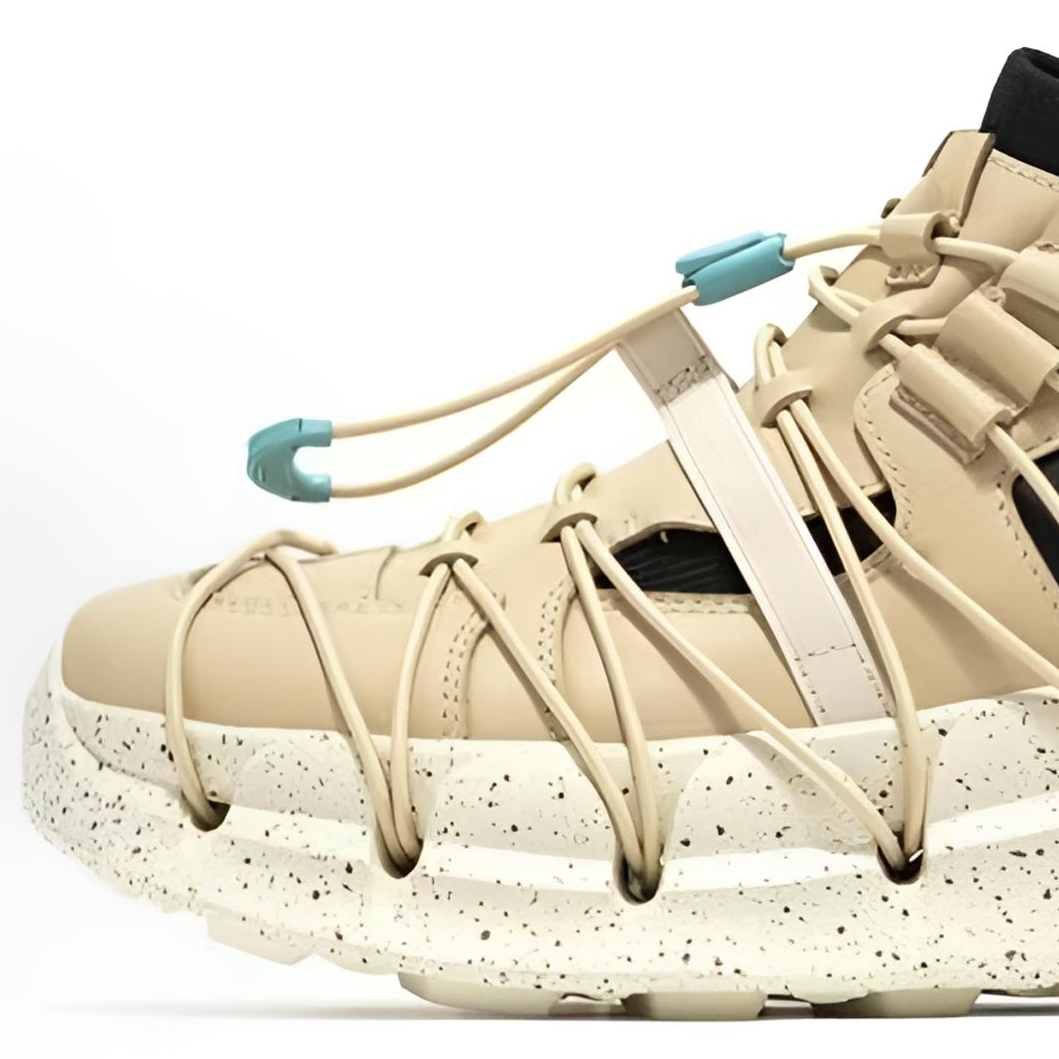 CR 户外情侣款米色碳板免系带防滑牛皮中帮休闲鞋 24340118 40118