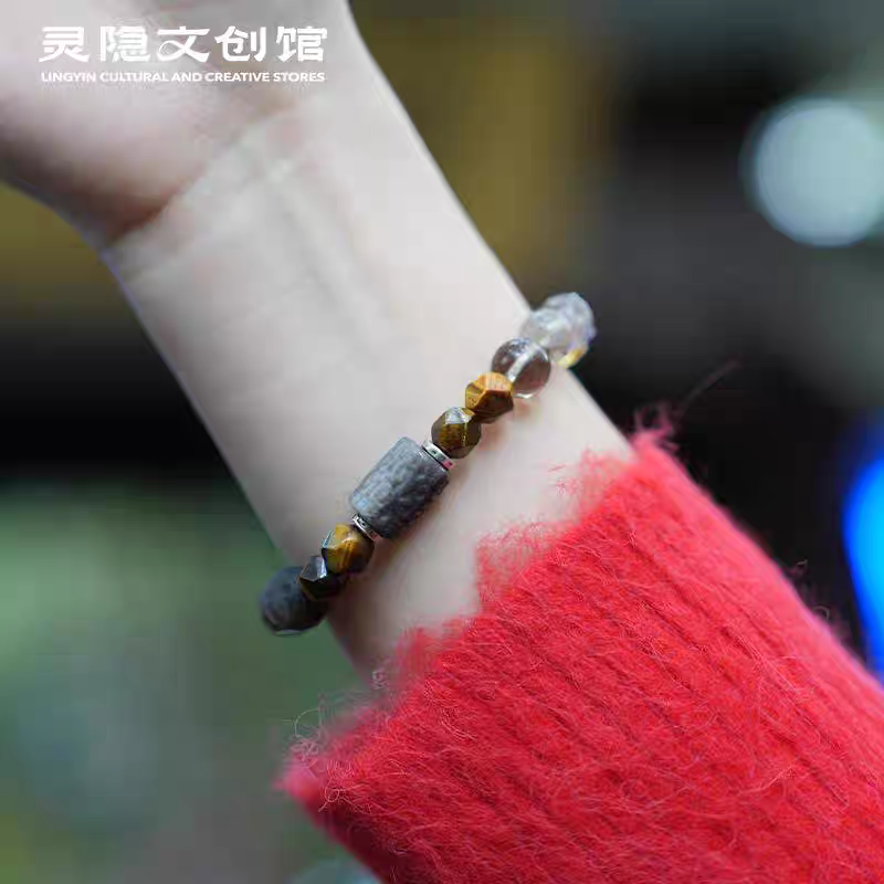 杭州灵隐文创馆高级感石来运转手串