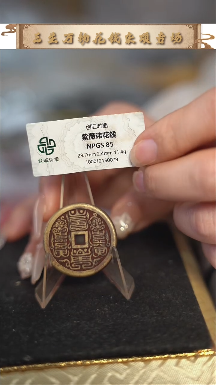 编号1251紫薇花钱（配脖挂）