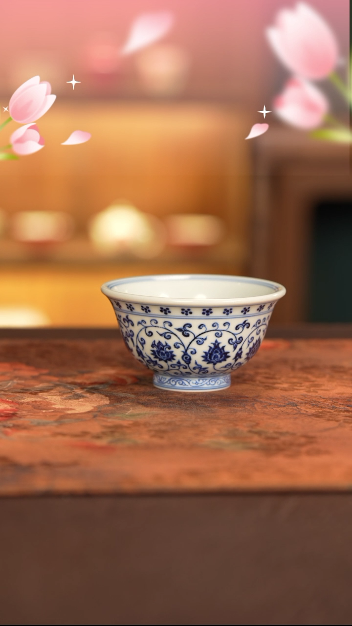 【闪购商品】杯子片云晚谷手工手绘陶瓷